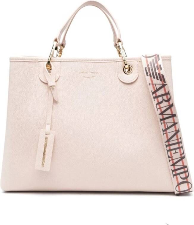 Emporio Armani Medium Shopping BAG With Crossbody Roze Dames