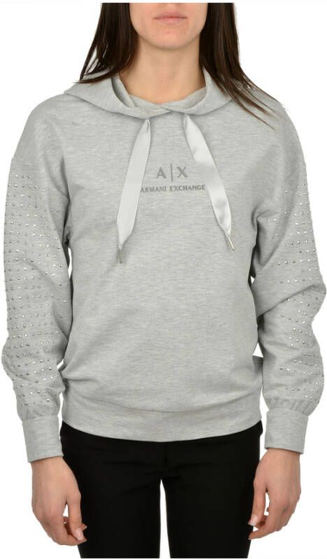 Armani Exchange Grijze Sweatshirt Ss22 Damesmode Gray Dames