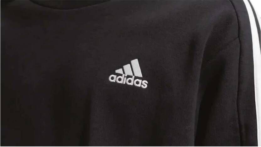 Adidas M 3S FT SWT Stijlvol en Comfortabel Sweatshirt Zwart Heren