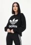Adidas Iconische Trefoil Crew Sweatshirt Vrouwen Black Dames - Thumbnail 7