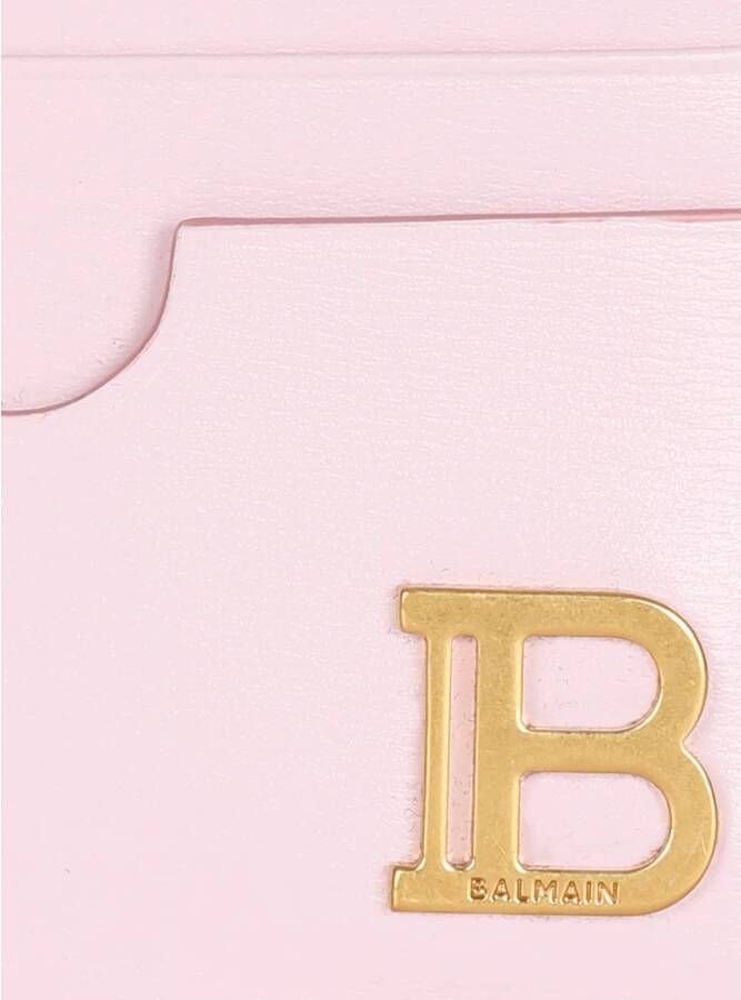 Balmain B-Buzz card holder Roze Dames
