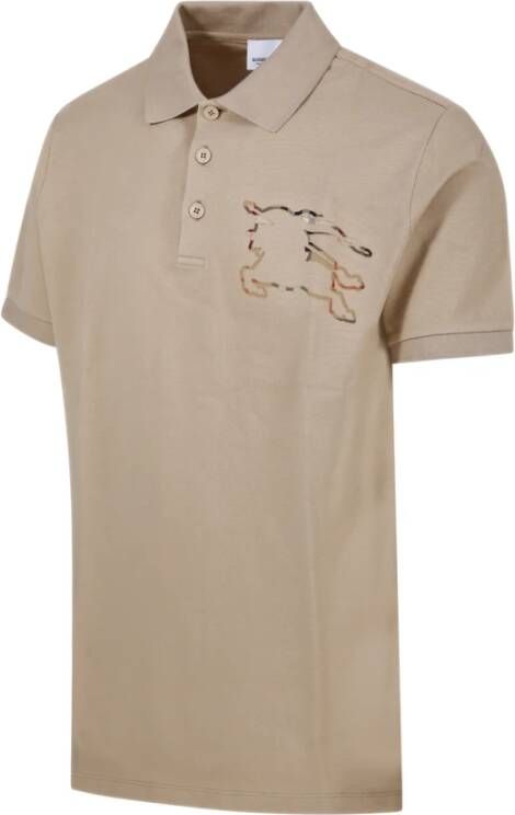 Burberry Polo Shirts Beige Heren
