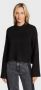 CALVIN KLEIN Dames Truien & Vesten Fluffy Wide Open Sleeves Sweater Zwart - Thumbnail 11