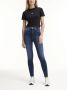 Calvin Klein Donkerblauwe Skinny Jeans High Rise Super Skinny Ankle - Thumbnail 8