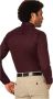Desoto Overhemd Strijkvrij Modern Kent Donkerpaars Rood Heren - Thumbnail 10