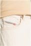 Diesel Slim Fit Beige Katoenen Jeans met Logo Patch White Heren - Thumbnail 8