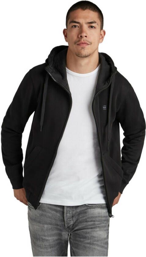 G-Star Premium Core Hooded Zip Sweater Zwart Heren