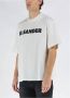 Jil Sander Witte Crew Neck T-shirts en Polos met Bedrukt Logo White Heren - Thumbnail 13