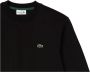 Lacoste Zwarte Casual Sweater met Geribbelde Zoom en Manchetten Black Heren - Thumbnail 10