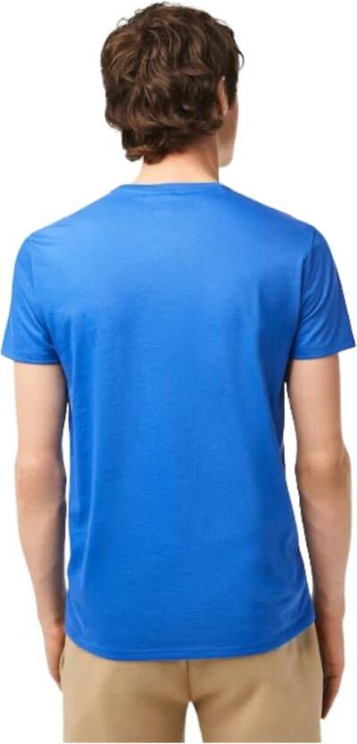 Lacoste T-Shirts Blauw Heren