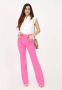 Liu Jo Update je stijl met rechte broeken Roze Dames - Thumbnail 8
