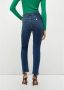 Liu Jo Hoge Taille Rechte Pijp Jeans met Afneembare Riem Blue Dames - Thumbnail 7