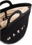 Marni Zwarte geweven tote tas met geborduurd logo Black Dames - Thumbnail 5