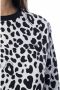 Moschino Zwart Luipaardprint Sweatshirt voor Dames Black Dames - Thumbnail 9