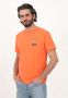 Moschino Heren Lente Zomer Logo Print T-Shirt Orange Heren - Thumbnail 4