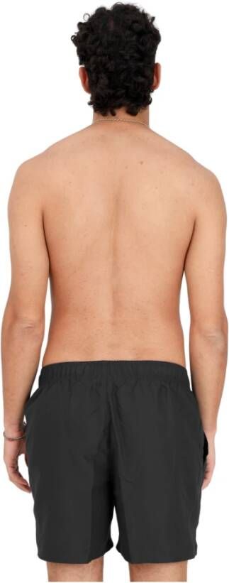 Nike "Zwarte Beachwear Shorts met Swoosh Print" Zwart Heren