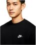 Nike Sportswear Club Fleece Sweatshirt met ronde hals voor dames Zwart - Thumbnail 4