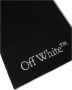 Off White Zwart Logo-Gebruid Sjaal Black Heren - Thumbnail 2