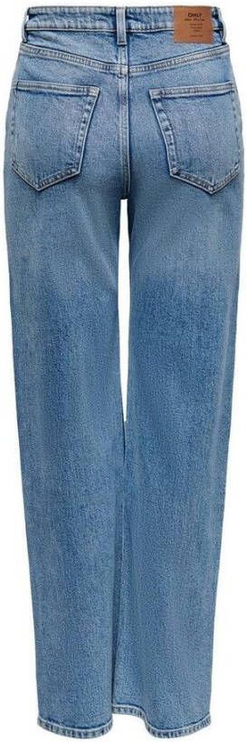 Only Rechte jeans Blauw Dames