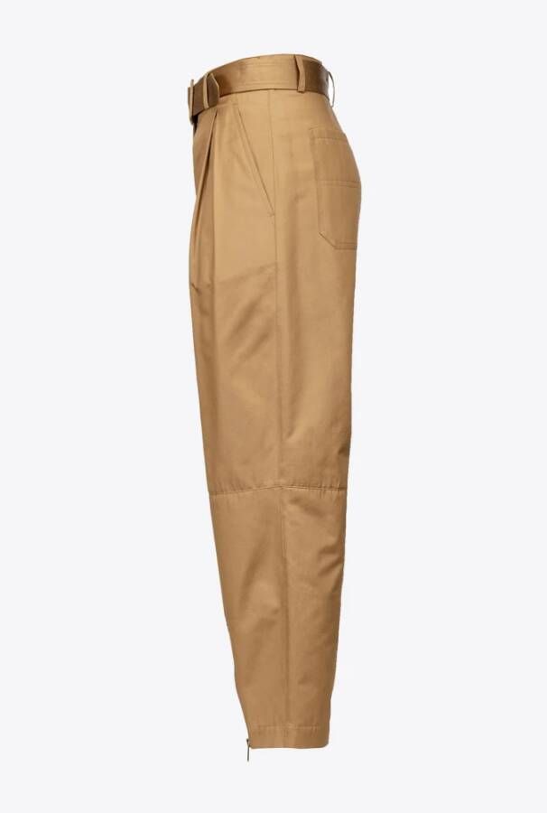 pinko Straight Trousers Geel Dames