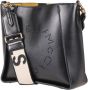 Stella Mccartney Stella Logo Mini Crossbody Bag in Black Eco Soft Alter Nappa Zwart Dames - Thumbnail 11