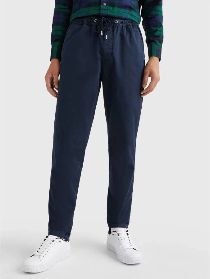 Tommy Hilfiger Cropped Trousers Blauw Heren