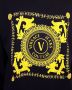 Versace Jeans Couture Hoodie met lange mouwen en V-Emblem Chain Design Black Heren - Thumbnail 5