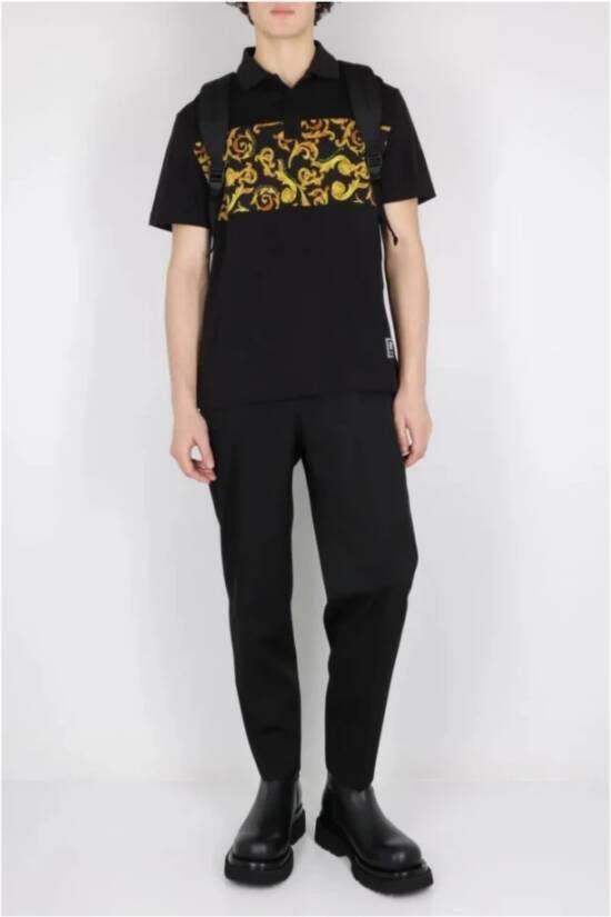 Versace Jeans Couture Polo Shirt Zwart Heren