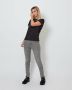 YES ZEE Grijze Katoenen Push-Up Jeans met Verwoest Effect Gray Dames - Thumbnail 4