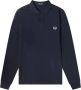 FRED PERRY Heren Polo's & T-shirts Ls Plain Shirt Donkerblauw - Thumbnail 2