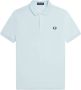 FRED PERRY Heren Polo's & T-shirts Plain Shirt Lichtblauw - Thumbnail 2
