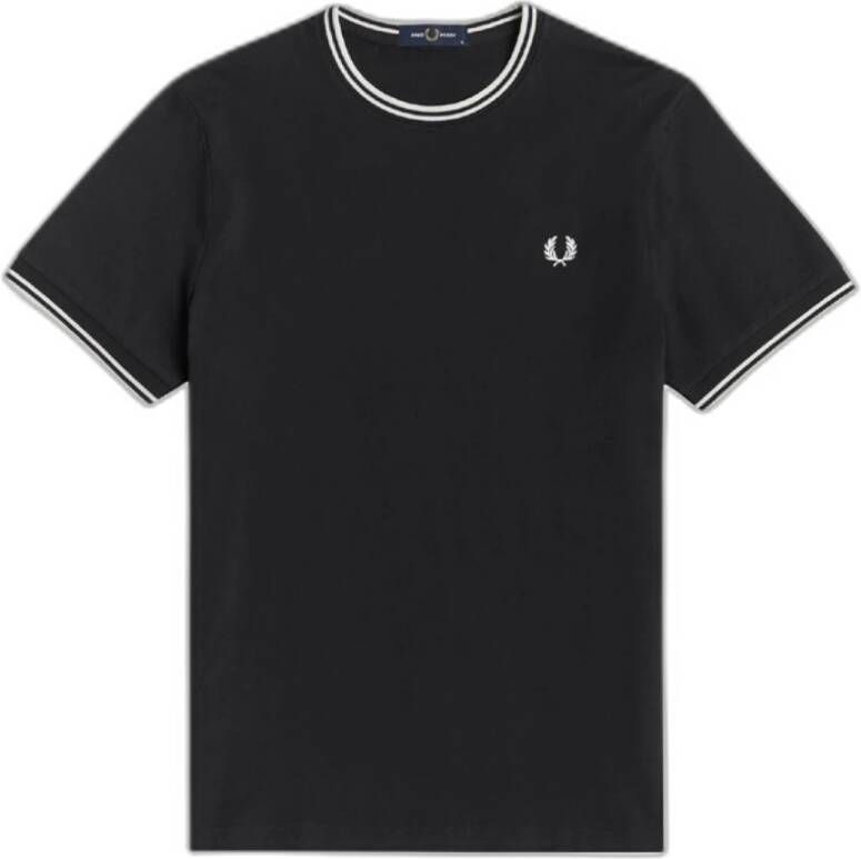 Fred Perry T-shirt Twin Tipped Zwart Unisex