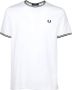 FRED PERRY Heren Polo's & T-shirts Twin Tipped T-shirt Wit - Thumbnail 8