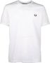 FRED PERRY Heren Polo's & T-shirts Ringer T-shirt Wit - Thumbnail 4
