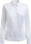 Guess Effen katoenen blouse Aansluitend puntige kraag lange mouwen White Dames - Thumbnail 9