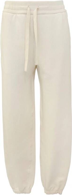 Jil Sander Comfortabele en stijlvolle joggingbroek in natuurlijk wit Beige Dames