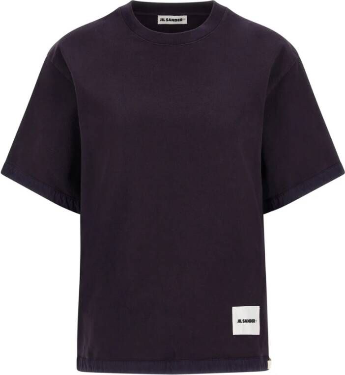 Jil Sander T-Shirt Klassieke Stijl Purple Dames