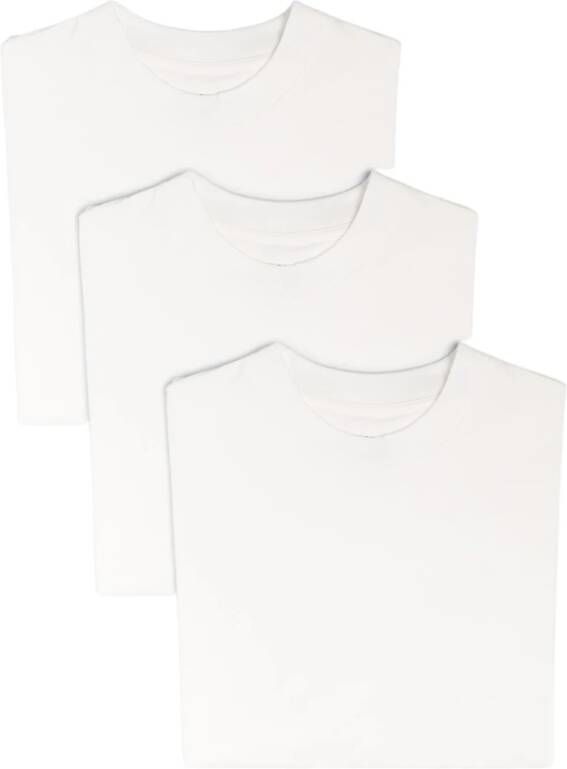 Jil Sander Luxe Blend T-Shirt Trio White Dames