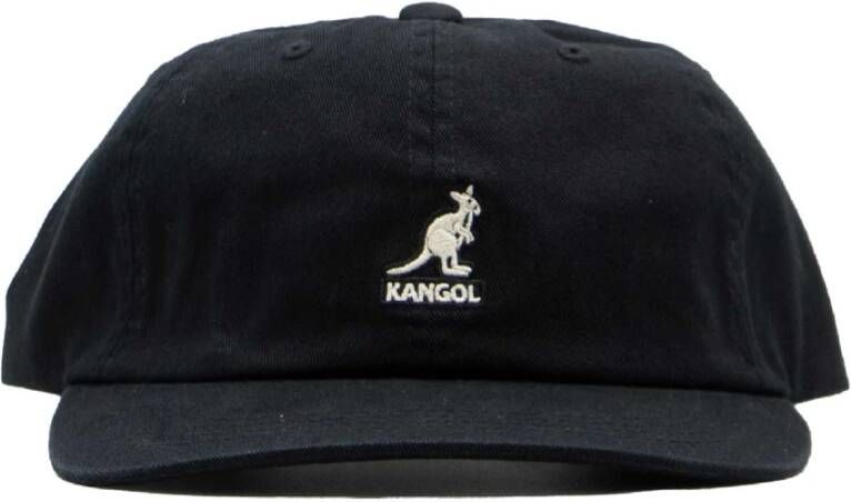 Kangol Gewassen Baseball Cap Collectie Black Heren