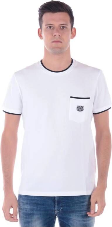 Kenzo Tijger Zak T-shirt Sweatshirt White Heren