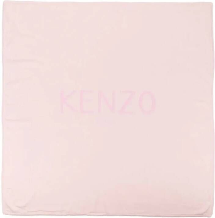 Kenzo Roze Kinderwoonacires Vierkant Katoen Pink Unisex