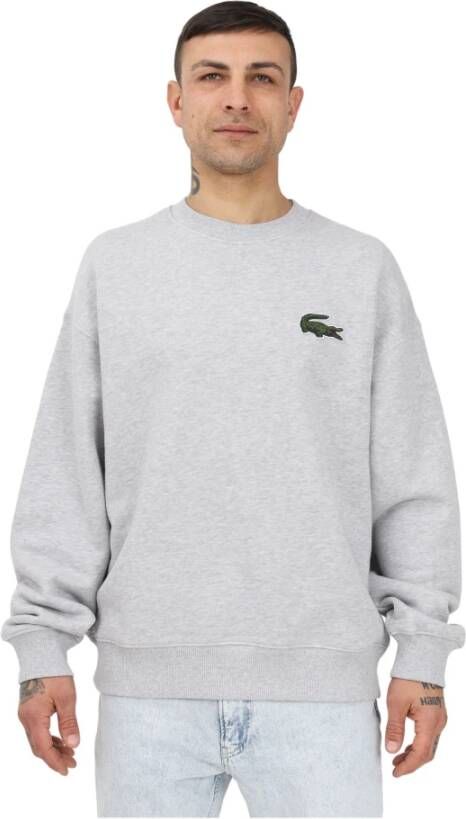 Lacoste Ruimvallende Unisex Sweatshirt Gray