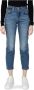 Levi's 501 cropped straight fit jeans medium blue denim - Thumbnail 6