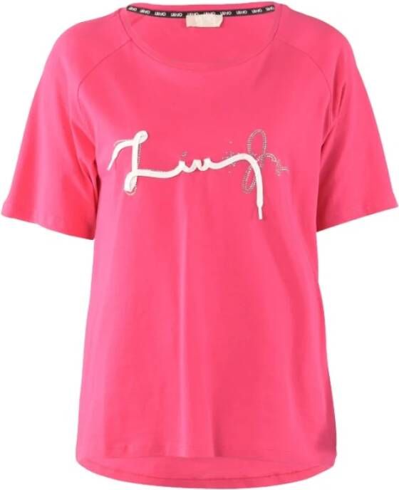 Liu Jo Basis T-shirt Pink Dames