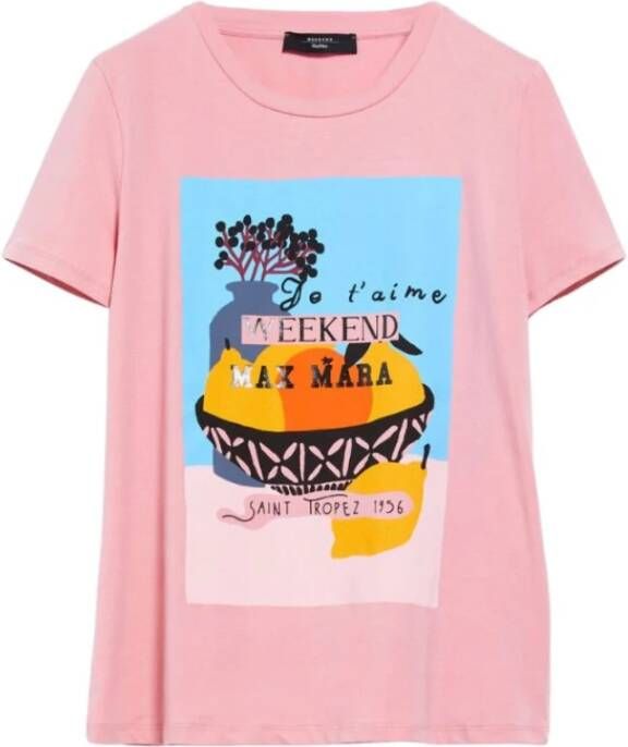 Max Mara Chopin T-Shirt Roze Dames