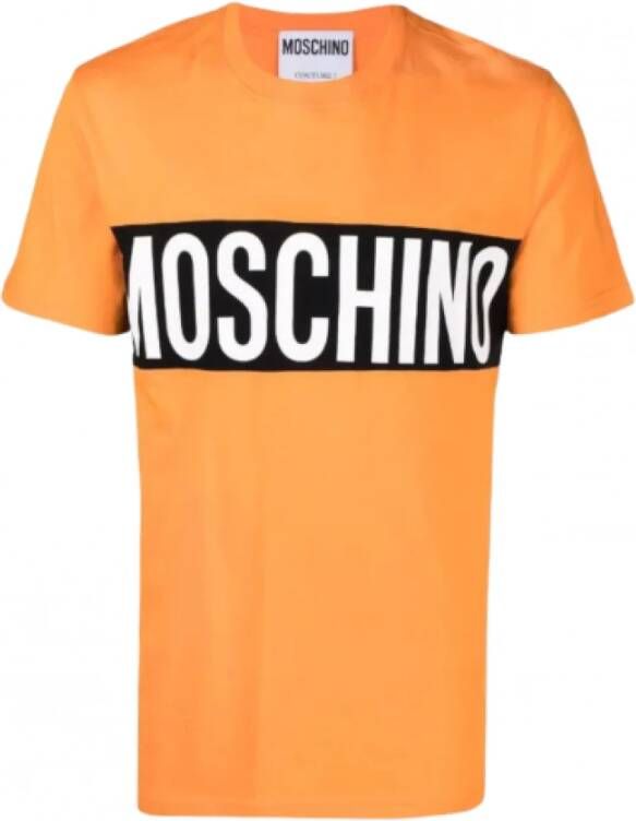 Moschino T-shirt Oranje Heren
