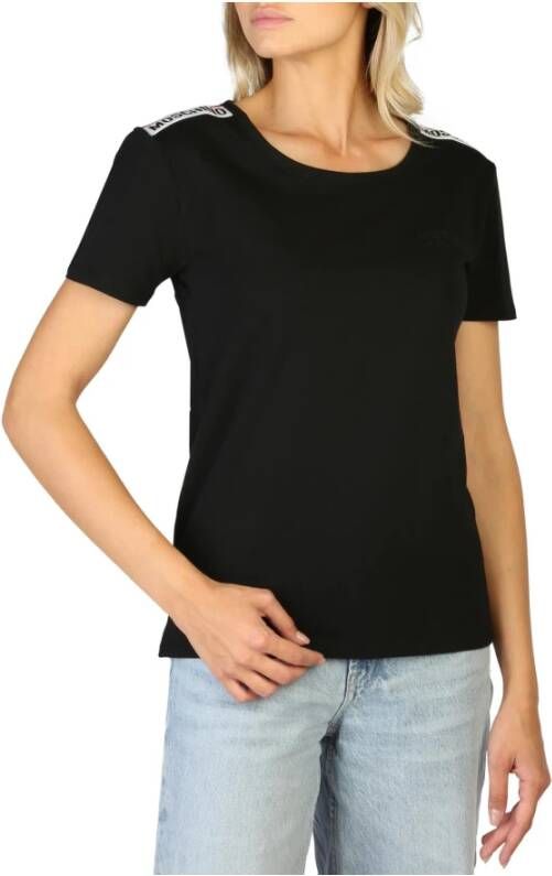 Moschino Dames T-shirt met korte mouwen Model 1901-9003 Black Dames