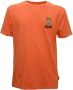 Moschino Heren Lente Zomer Logo Print T-Shirt Orange Heren - Thumbnail 5