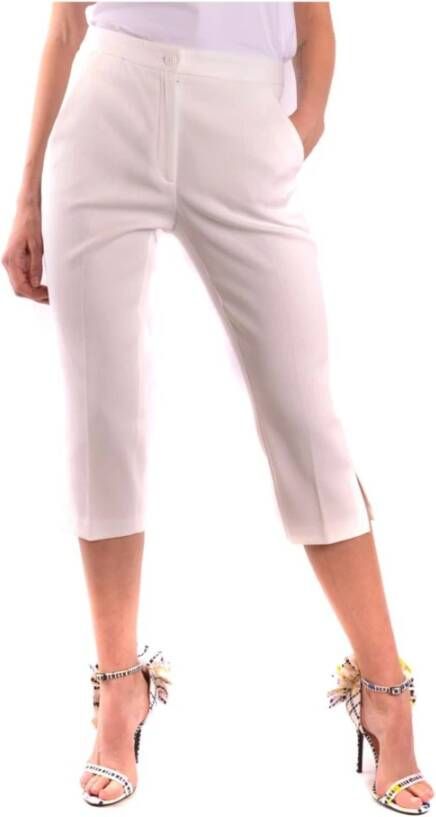 Moschino Stijlvolle cropped broek voor vrouwen White Dames