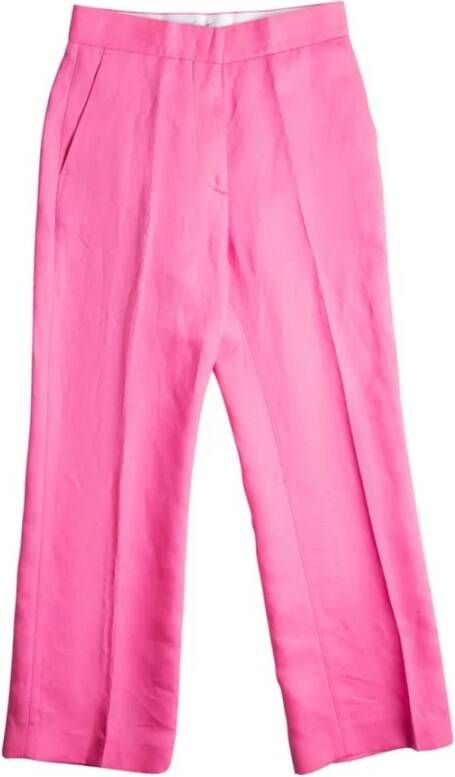 Msgm Straight Trousers Roze Dames